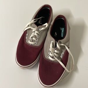 Vans Burgundy and Gray Size 10.5 Men